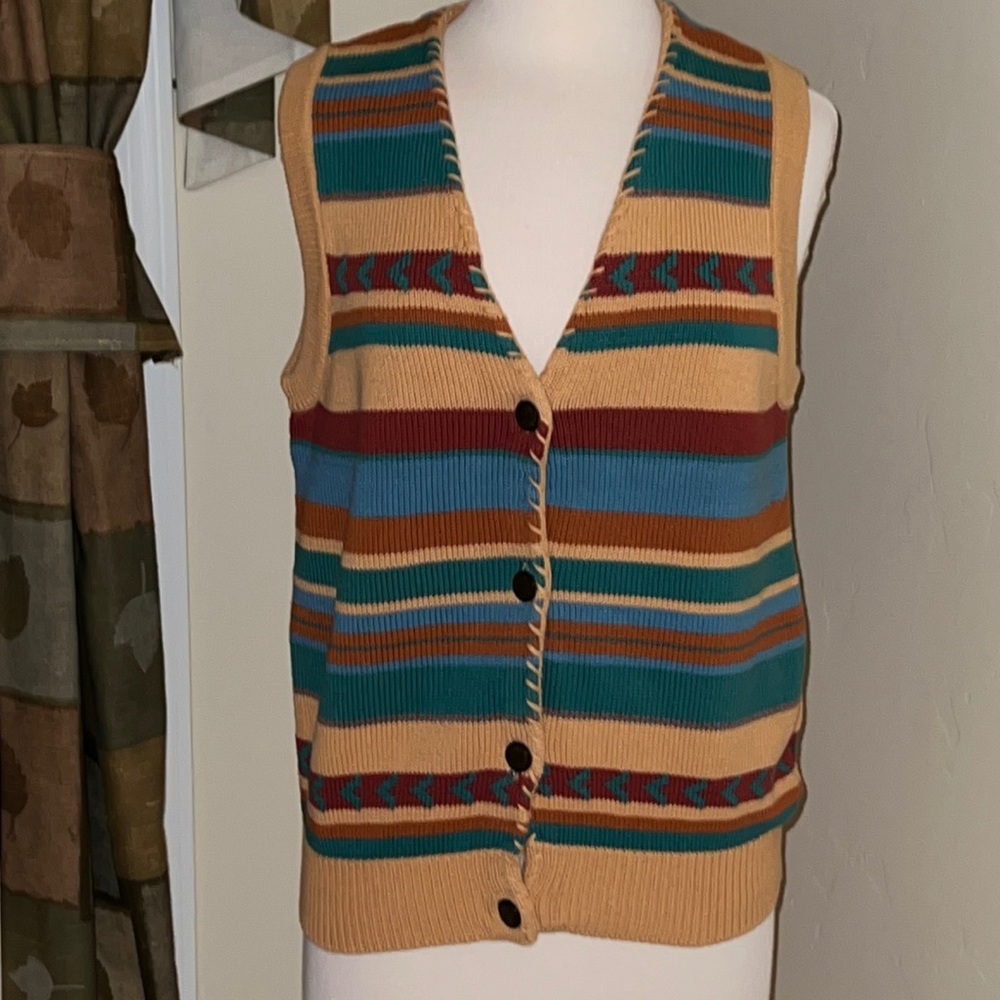 Izod Club South West Theme Vest Cotton Medium